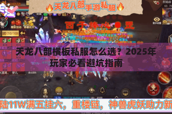 天龙八部横板私服怎么选？2025年玩家必看避坑指南