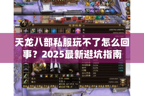 天龙八部私服玩不了怎么回事?2025最新避坑指南 天龙八部私服玩不了怎么回事?2025最新避坑指南