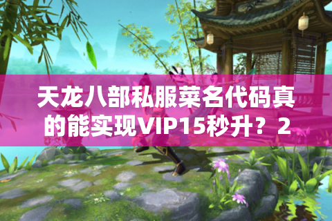 天龙八部私服菜名代码真的能实现VIP15秒升?2025实测数据揭秘 天龙八部私服菜名代码真的能实现VIP15秒升?2025实测数据揭秘