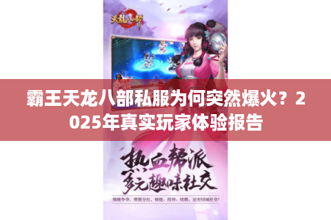 霸王天龙八部私服为何突然爆火？2025年真实玩家体验报告