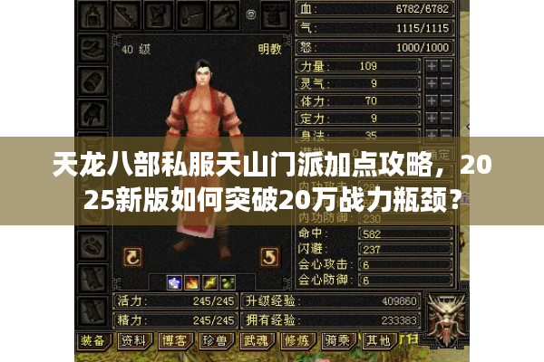 天龙八部私服天山门派加点攻略,2025新版如何突破20万战力瓶颈? 天龙八部私服天山门派加点攻略,2025新版如何突破20万战力瓶颈?