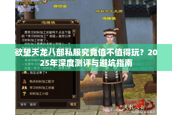 欲望天龙八部私服究竟值不值得玩?2025年深度测评与避坑指南 欲望天龙八部私服究竟值不值得玩?2025年深度测评与避坑指南