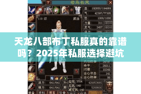 天龙八部布丁私服真的靠谱吗？2025年私服选择避坑指南