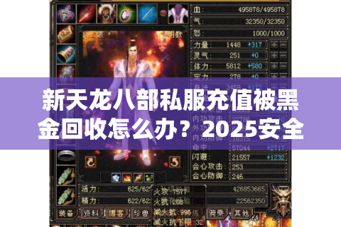 新天龙八部私服充值被黑金回收怎么办?2025安全氪金避坑指南 新天龙八部私服充值被黑金回收怎么办?2025安全氪金避坑指南