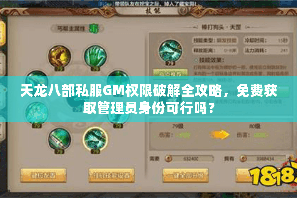 天龙八部私服GM权限破解全攻略，免费获取管理员身份可行吗？