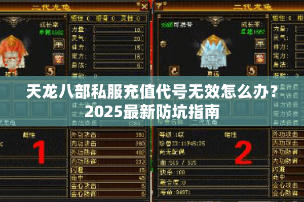 天龙八部私服充值代号无效怎么办?2025最新防坑指南 天龙八部私服充值代号无效怎么办?2025最新防坑指南