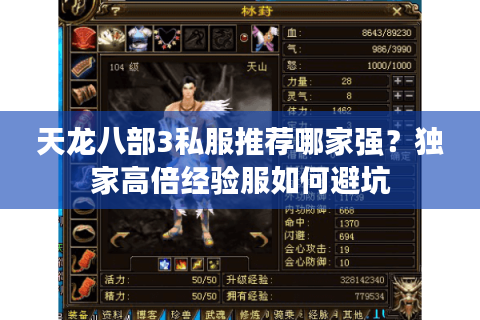 天龙八部3私服推荐哪家强？独家高倍经验服如何避坑