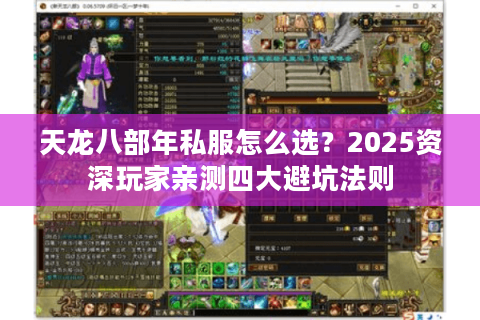 天龙八部年私服怎么选?2025资深玩家亲测四大避坑法则 天龙八部年私服怎么选?2025资深玩家亲测四大避坑法则