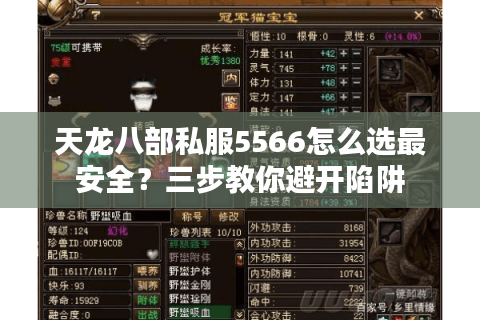 天龙八部私服5566怎么选最安全?三步教你避开陷阱 天龙八部私服5566怎么选最安全?三步教你避开陷阱
