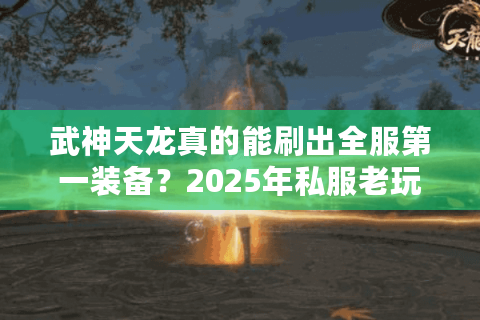 武神天龙真的能刷出全服第一装备？2025年私服老玩家实测避坑指南