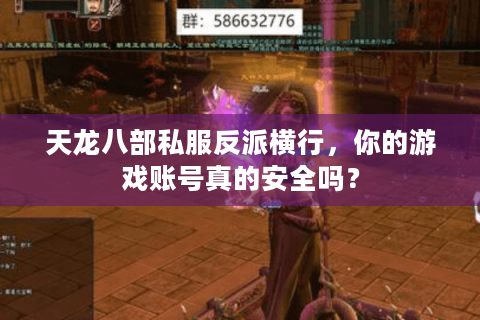 天龙八部私服反派横行,你的游戏账号真的安全吗? 天龙八部私服反派横行,你的游戏账号真的安全吗?
