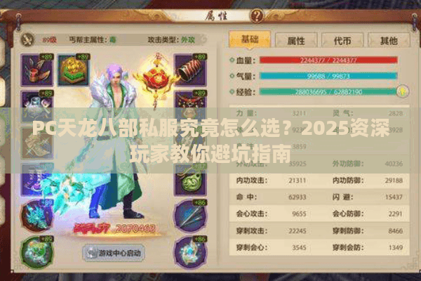 PC天龙八部私服究竟怎么选？2025资深玩家教你避坑指南