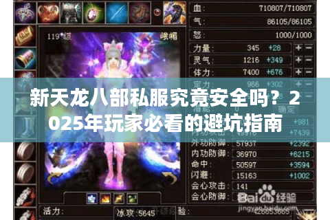 新天龙八部私服究竟安全吗?2025年玩家必看的避坑指南 新天龙八部私服究竟安全吗?2025年玩家必看的避坑指南