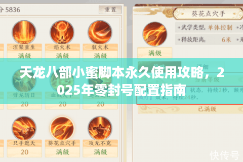 天龙八部小蜜脚本永久使用攻略，2025年零封号配置指南