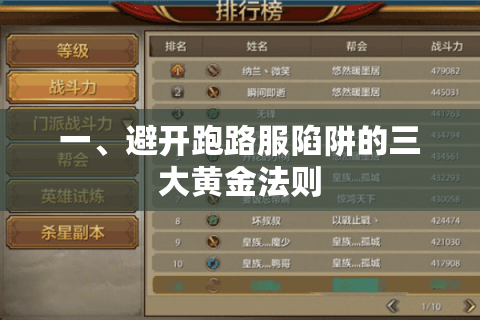 一、避开跑路服陷阱的三大黄金法则 一、避开跑路服陷阱的三大黄金法则