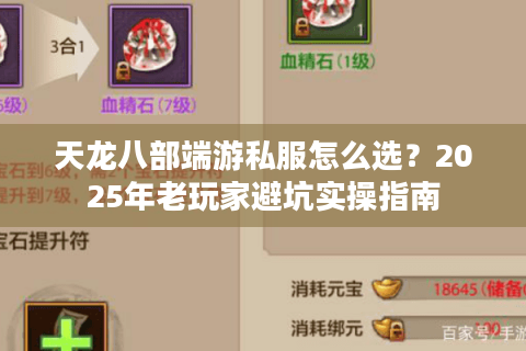天龙八部端游私服怎么选?2025年老玩家避坑实操指南 天龙八部端游私服怎么选?2025年老玩家避坑实操指南