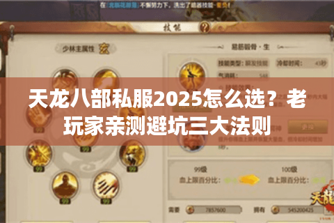 天龙八部私服2025怎么选?老玩家亲测避坑三大法则 天龙八部私服2025怎么选?老玩家亲测避坑三大法则