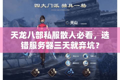 天龙八部私服散人必看，选错服务器三天就弃坑？