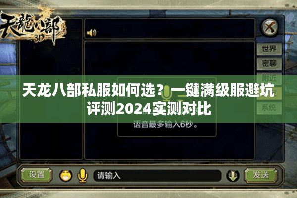 天龙八部私服如何选?一键满级服避坑评测2024实测对比 天龙八部私服如何选?一键满级服避坑评测2024实测对比