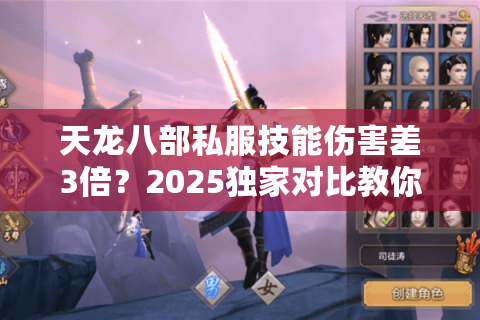 天龙八部私服技能伤害差3倍？2025独家对比教你避开假倍攻