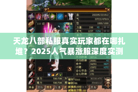 天龙八部私服真实玩家都在哪扎堆？2025人气暴涨服深度实测