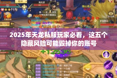 2025年天龙私服玩家必看,这五个隐藏风险可能毁掉你的账号 2025年天龙私服玩家必看,这五个隐藏风险可能毁掉你的账号