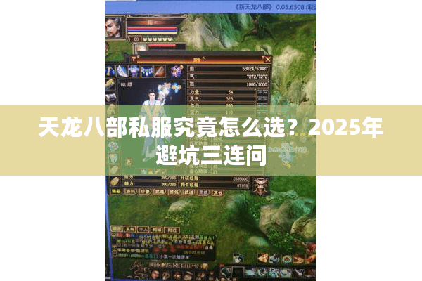 天龙八部私服究竟怎么选?2025年避坑三连问 天龙八部私服究竟怎么选?2025年避坑三连问