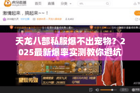 天龙八部私服爆不出宠物?2025最新爆率实测教你避坑 天龙八部私服爆不出宠物?2025最新爆率实测教你避坑