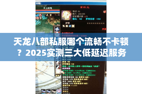 天龙八部私服哪个流畅不卡顿?2025实测三大低延迟服务器 天龙八部私服哪个流畅不卡顿?2025实测三大低延迟服务器