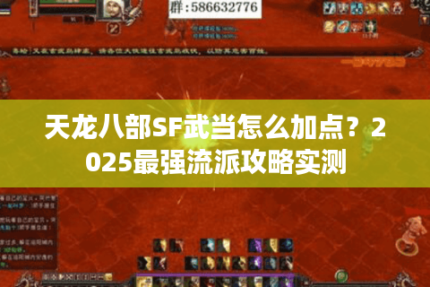 天龙八部SF武当怎么加点?2025最强流派攻略实测 天龙八部SF武当怎么加点?2025最强流派攻略实测