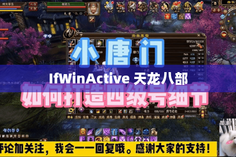 IfWinActive 天龙八部