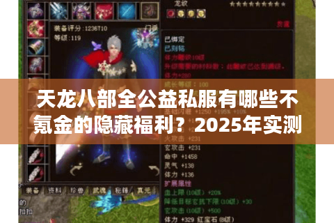 天龙八部全公益私服有哪些不氪金的隐藏福利?2025年实测避坑指南 天龙八部全公益私服有哪些不氪金的隐藏福利?2025年实测避坑指南