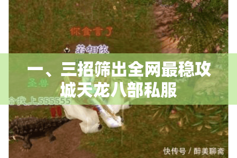 一、三招筛出全网最稳攻城天龙八部私服 一、三招筛出全网最稳攻城天龙八部私服