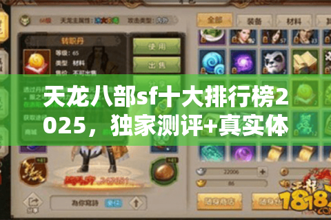 天龙八部sf十大排行榜2025，独家测评+真实体验揭示顶级私服