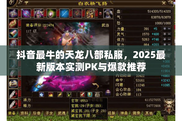 抖音最牛的天龙八部私服,2025最新版本实测PK与爆款推荐 抖音最牛的天龙八部私服,2025最新版本实测PK与爆款推荐