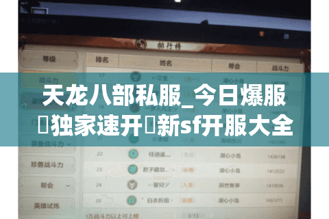 天龙八部私服_今日爆服▷独家速开◁新sf开服大全 天龙八部私服_今日爆服▷独家速开◁新sf开服大全