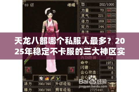 天龙八部哪个私服人最多？2025年稳定不卡服的三大神区实测