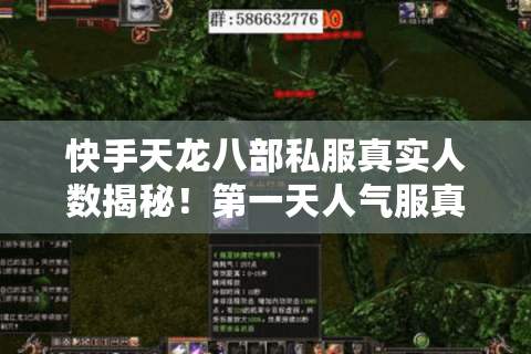 快手天龙八部私服真实人数揭秘!第一天人气服真能长期火爆? 快手天龙八部私服真实人数揭秘!第一天人气服真能长期火爆?