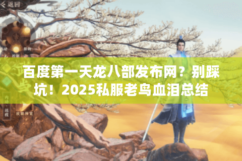 百度第一天龙八部发布网？别踩坑！2025私服老鸟血泪总结