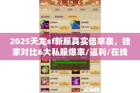 2025天龙sf新服真实倍率表,独家对比6大私服爆率/返利/在线数 2025天龙sf新服真实倍率表,独家对比6大私服爆率/返利/在线数