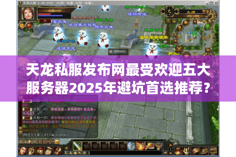 天龙私服发布网最受欢迎五大服务器2025年避坑首选推荐？