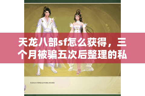 天龙八部sf怎么获得,三个月被骗五次后整理的私服避坑真经 天龙八部sf怎么获得,三个月被骗五次后整理的私服避坑真经