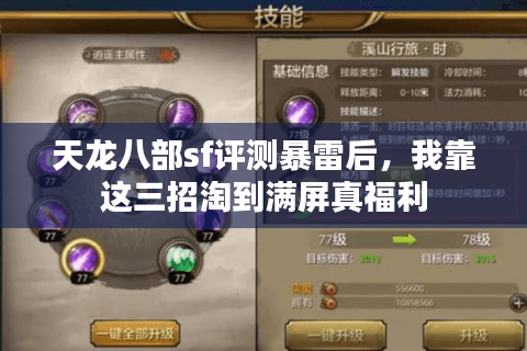 天龙八部sf评测暴雷后,我靠这三招淘到满屏真福利 天龙八部sf评测暴雷后,我靠这三招淘到满屏真福利