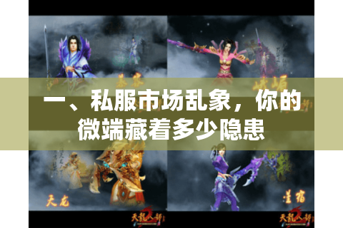 一、私服市场乱象,你的微端藏着多少隐患 一、私服市场乱象,你的微端藏着多少隐患