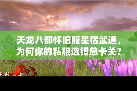 天龙八部怀旧服星宿武道,为何你的私服选错总卡关? 天龙八部怀旧服星宿武道,为何你的私服选错总卡关?