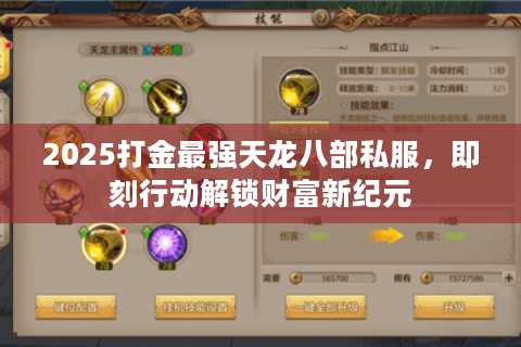 2025打金最强天龙八部私服,即刻行动解锁财富新纪元 2025打金最强天龙八部私服,即刻行动解锁财富新纪元