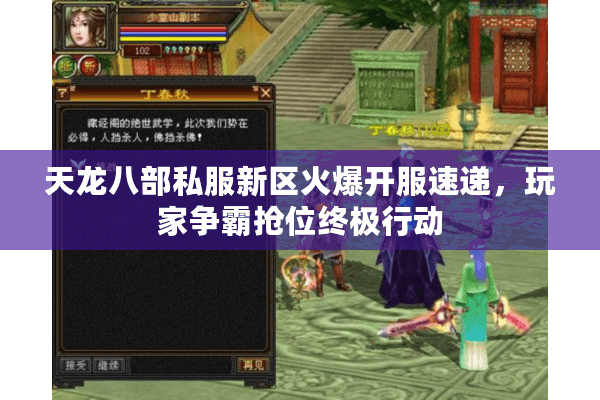 天龙八部私服新区火爆开服速递，玩家争霸抢位终极行动