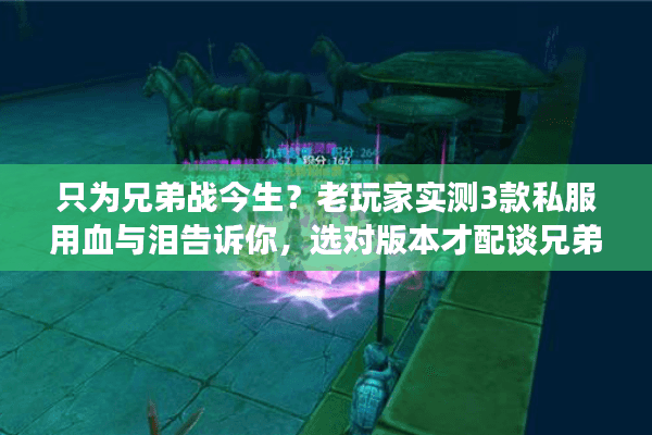 只为兄弟战今生？老玩家实测3款私服用血与泪告诉你，选对版本才配谈兄弟情