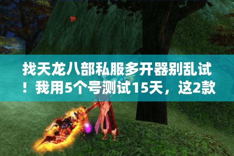 找天龙八部私服多开器别乱试！我用5个号测试15天，这2款才是真能用的