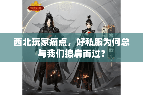 西北玩家痛点，好私服为何总与我们擦肩而过？